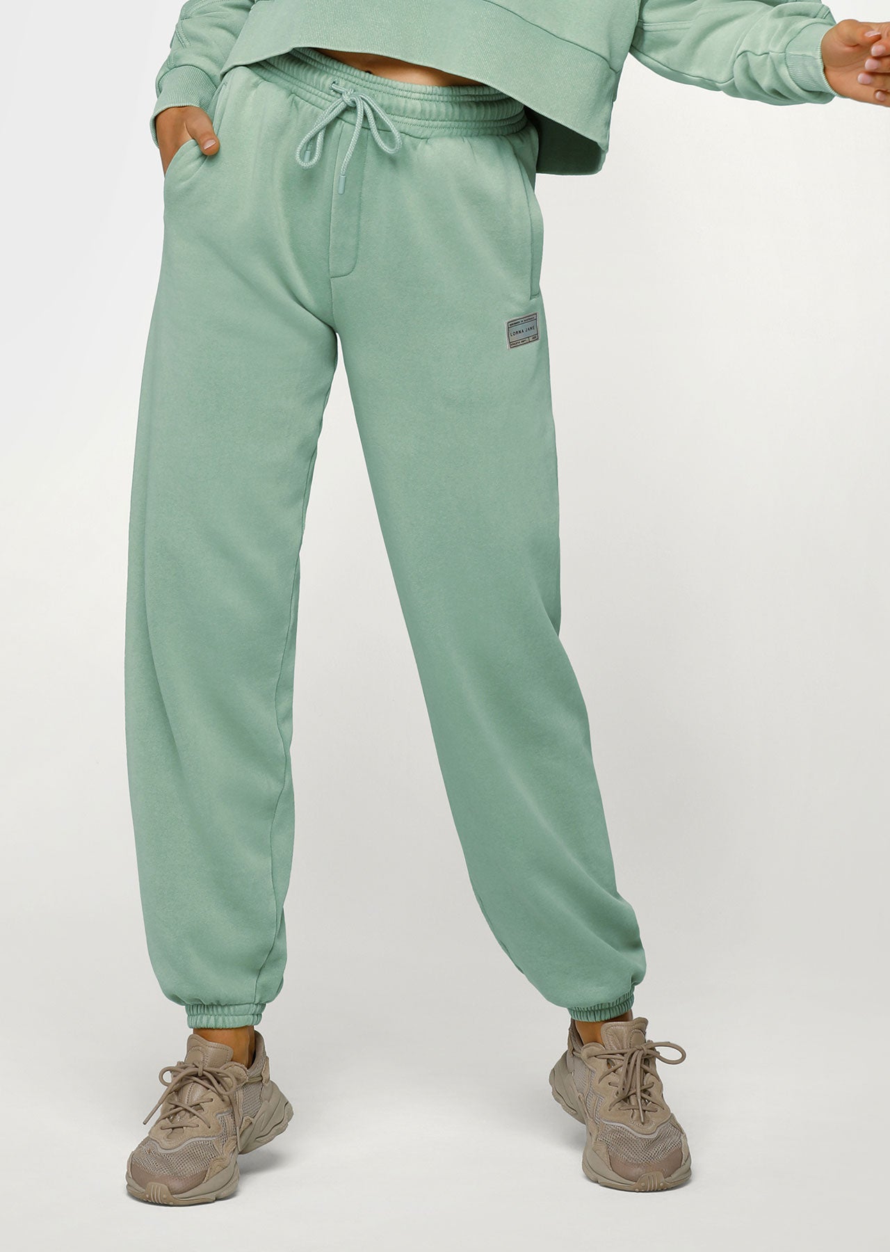 Lorna Jane Vintage Wash Track Pants - Washed Wild Mint
