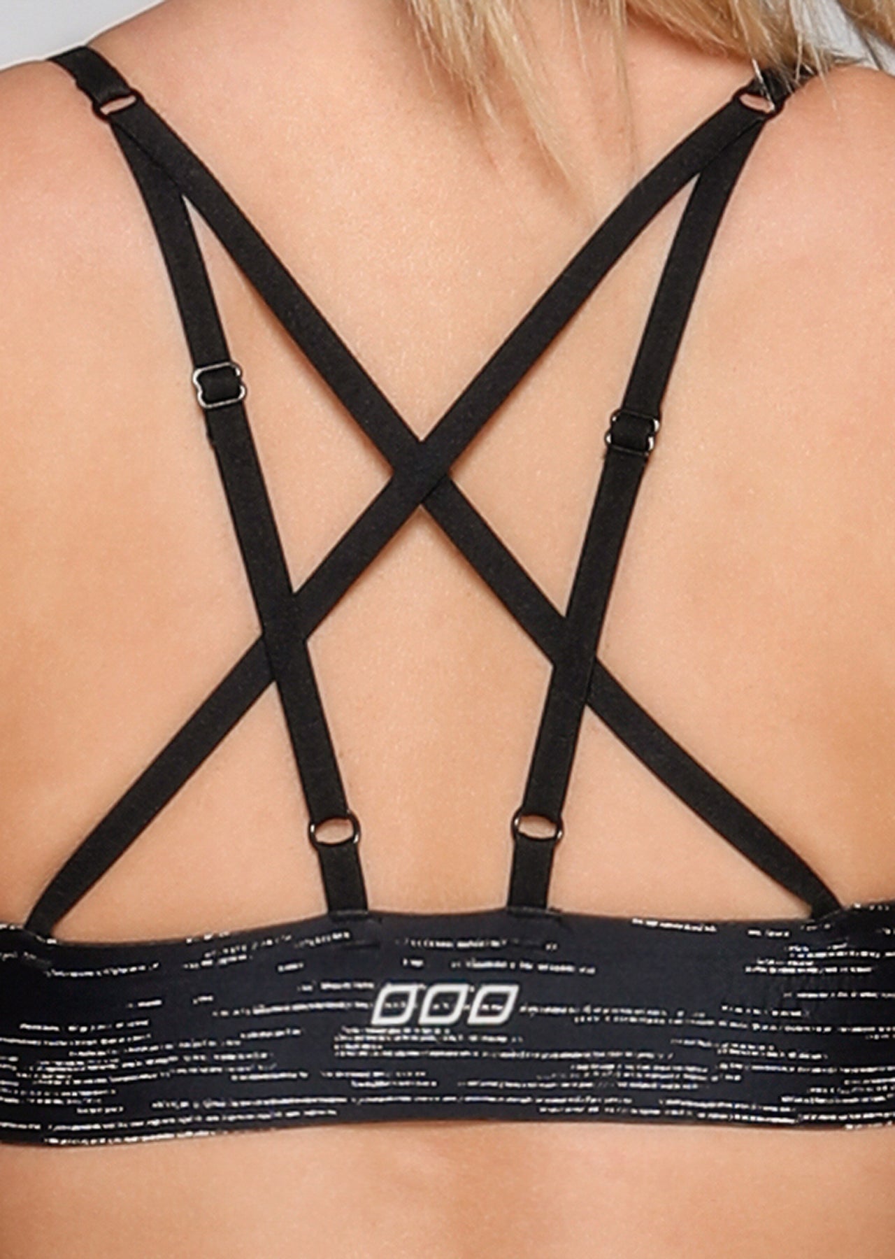 Lorna Jane Virtually Invisible Bralette - Black Marl