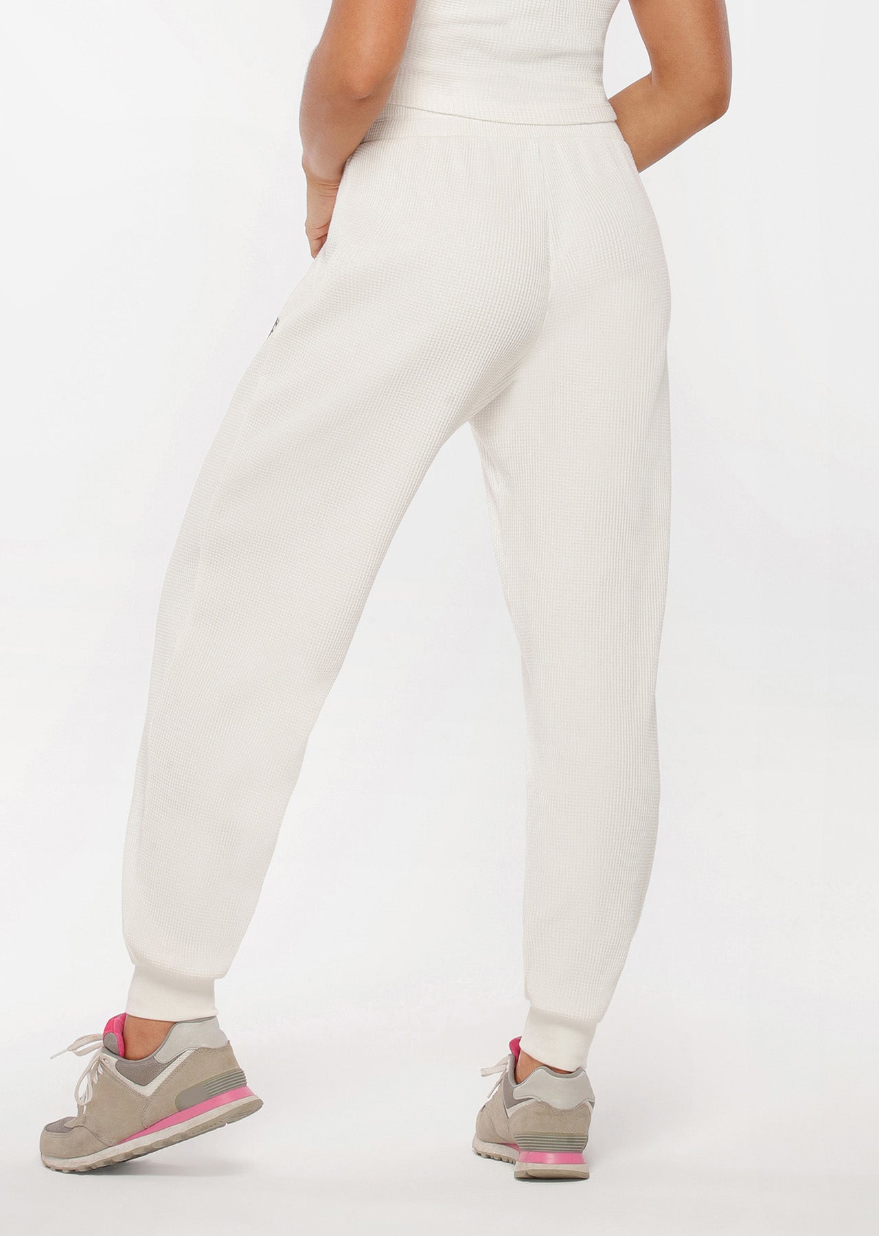 Lorna Jane Wellness Waffle Lounge Pants - Porcelain