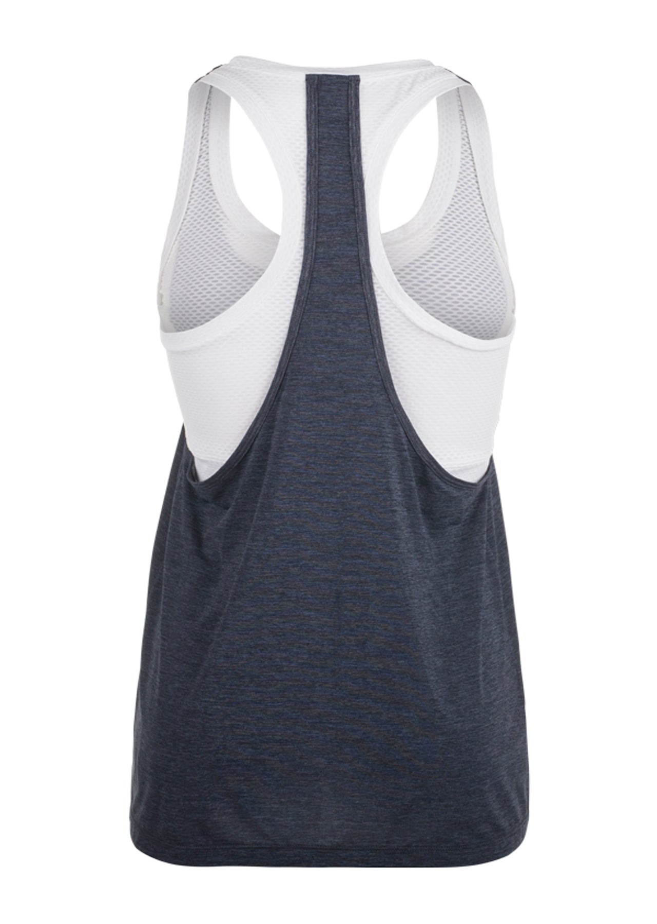 Lorna Jane Willow Excel Tank - Char Marl/White