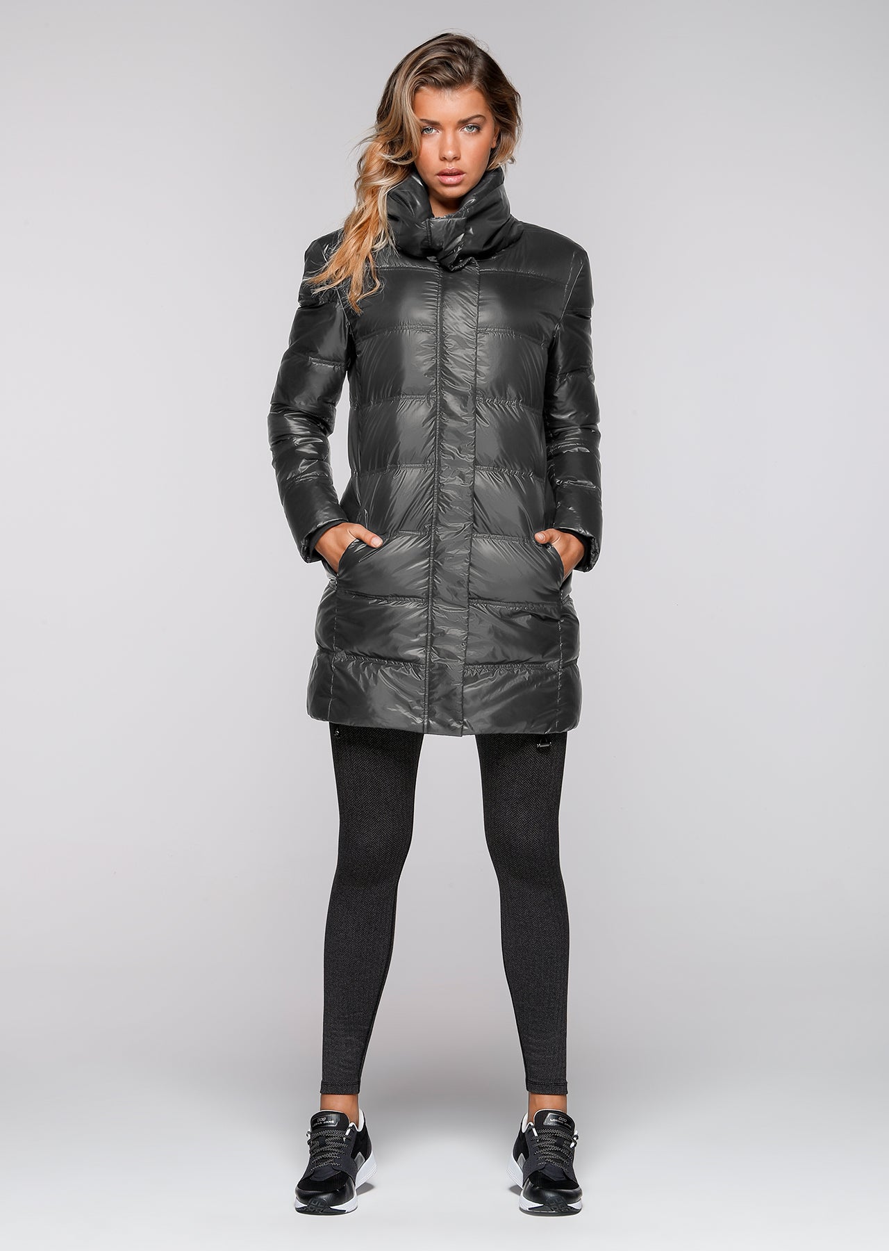 Lorna Jane Winter Solstice Down Jacket - Black Marl