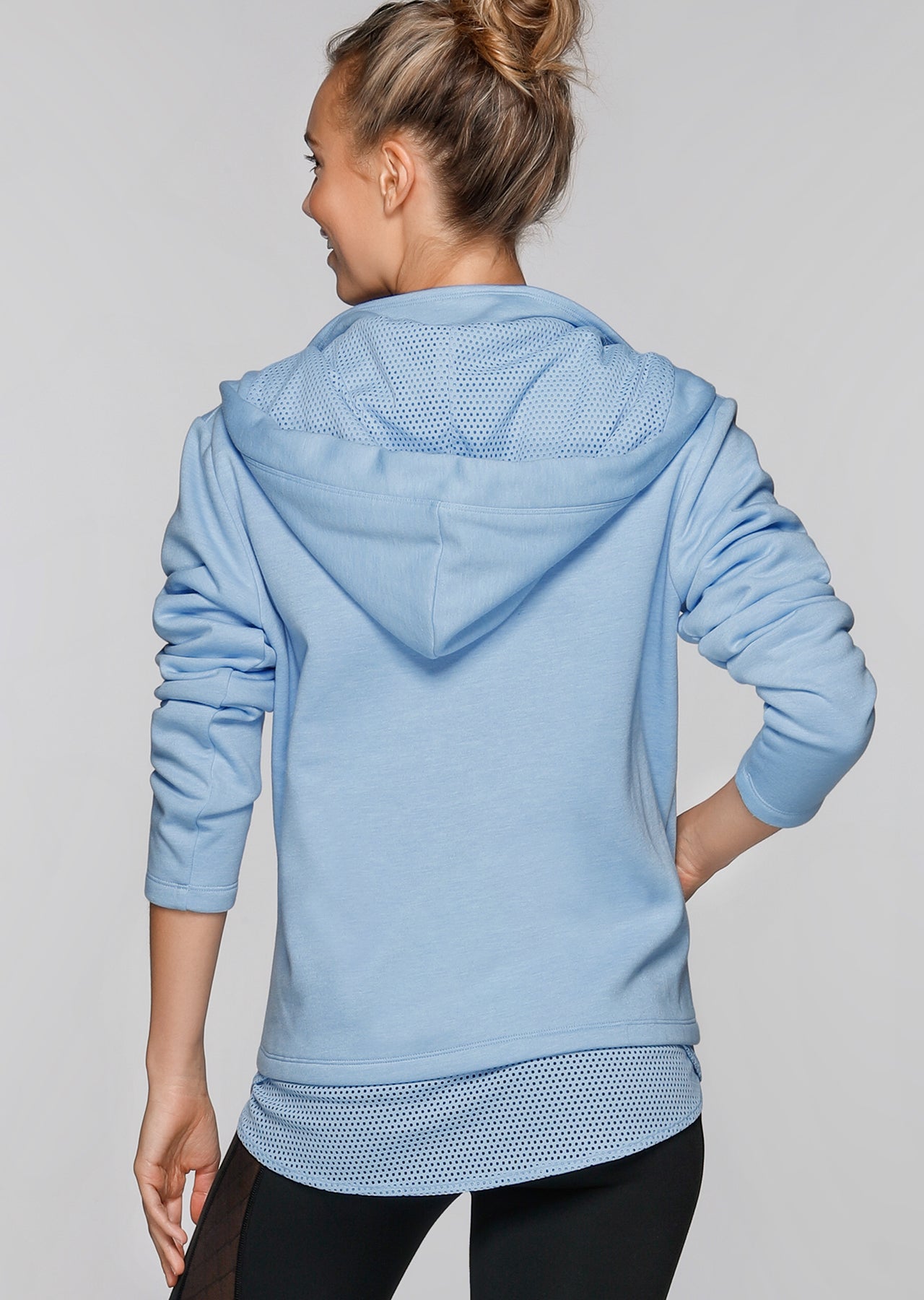 Lorna Jane Winter Warmer Hoodie - Ice Blue Marl