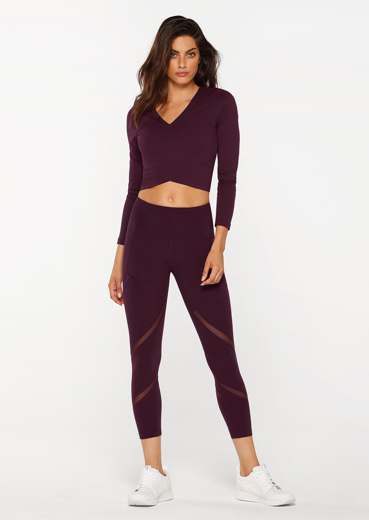 Lorna Jane Wonder Cropped Active Top - Pinot