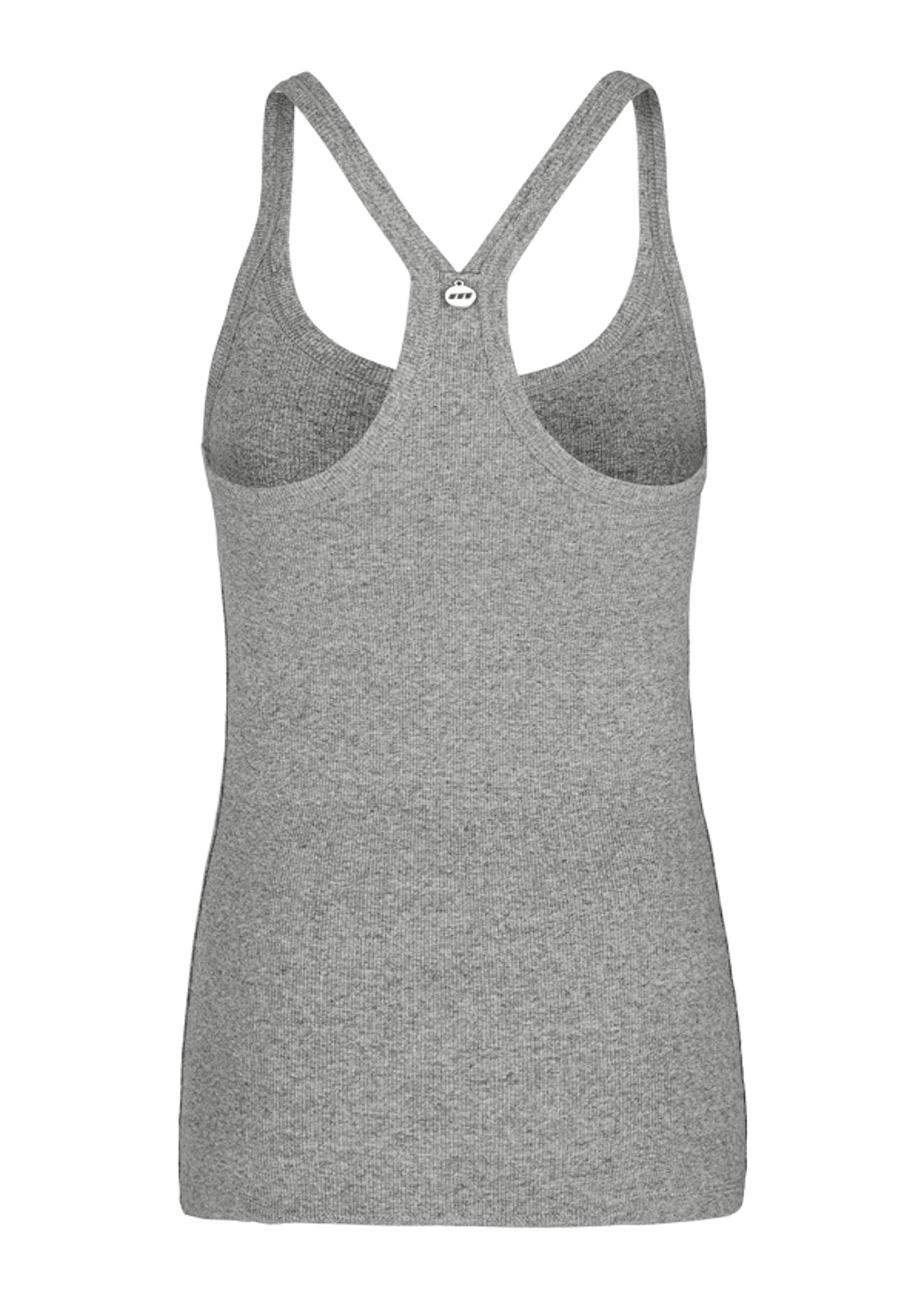 Lorna Jane Work For It Tank - Mid Grey Marl Stripe