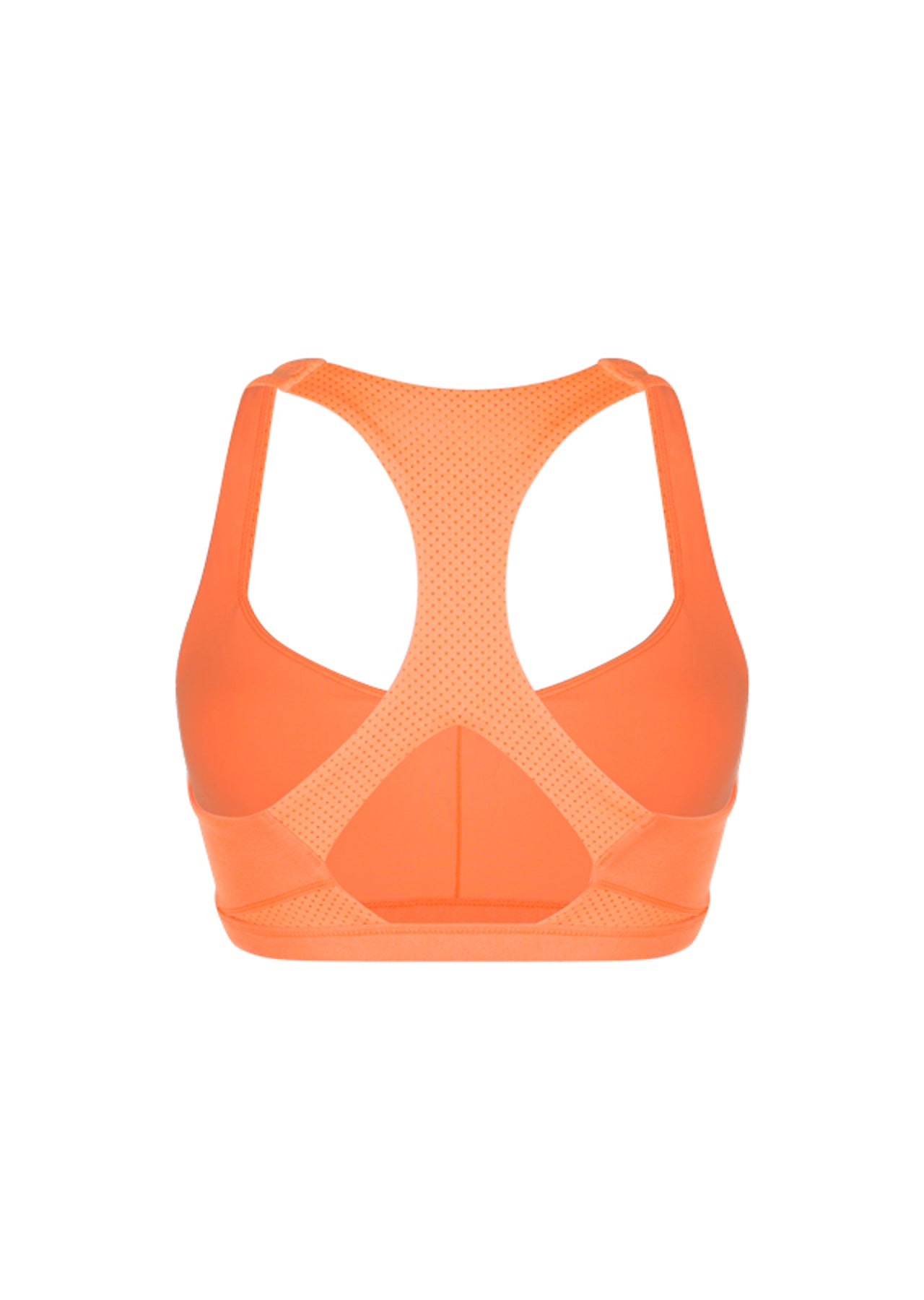 Lorna Jane Work Hard Sports Bra - Neon Mandarin Marl