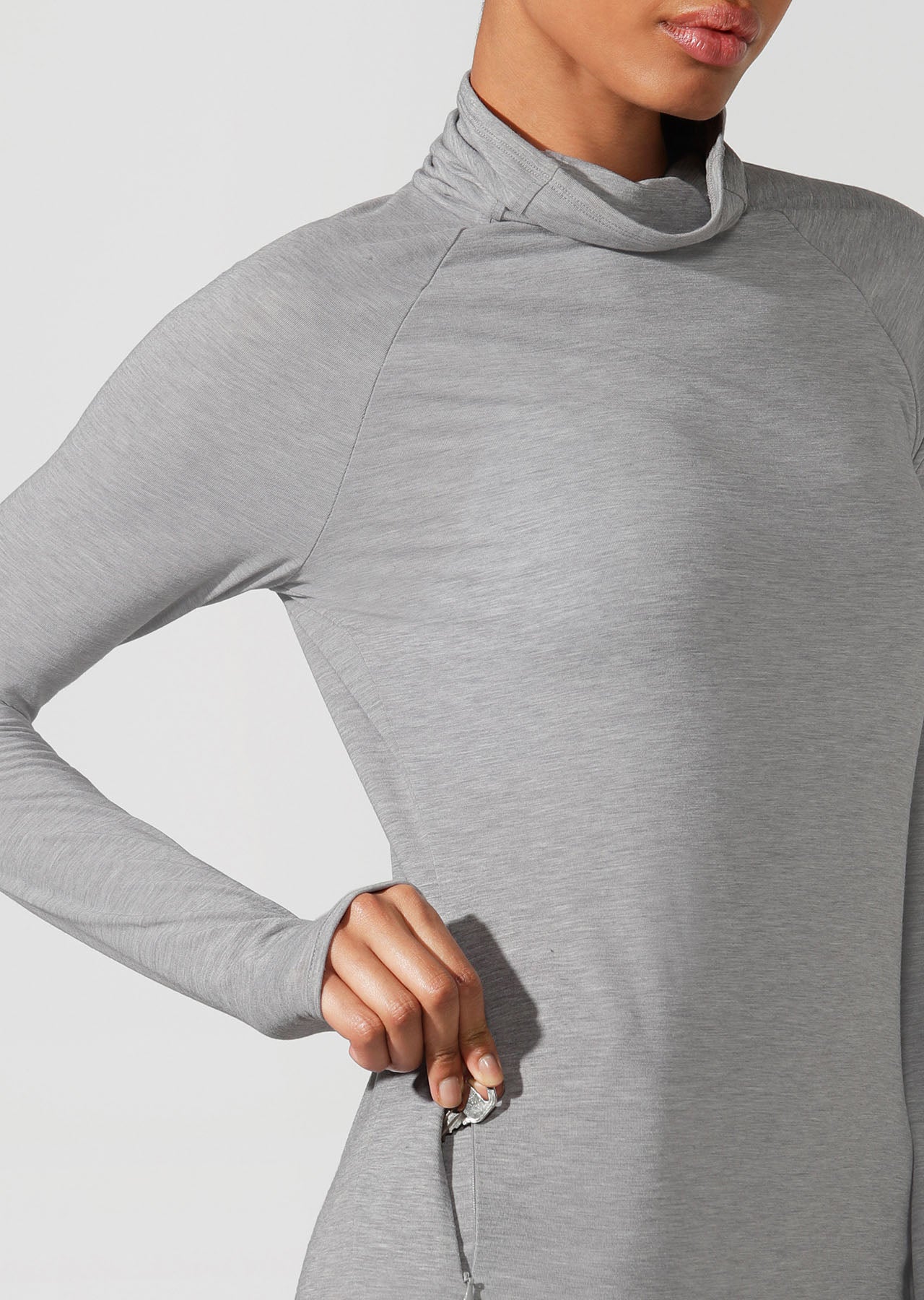 Lorna Jane Workout Active Long Sleeve Top - Nu Grey Marl