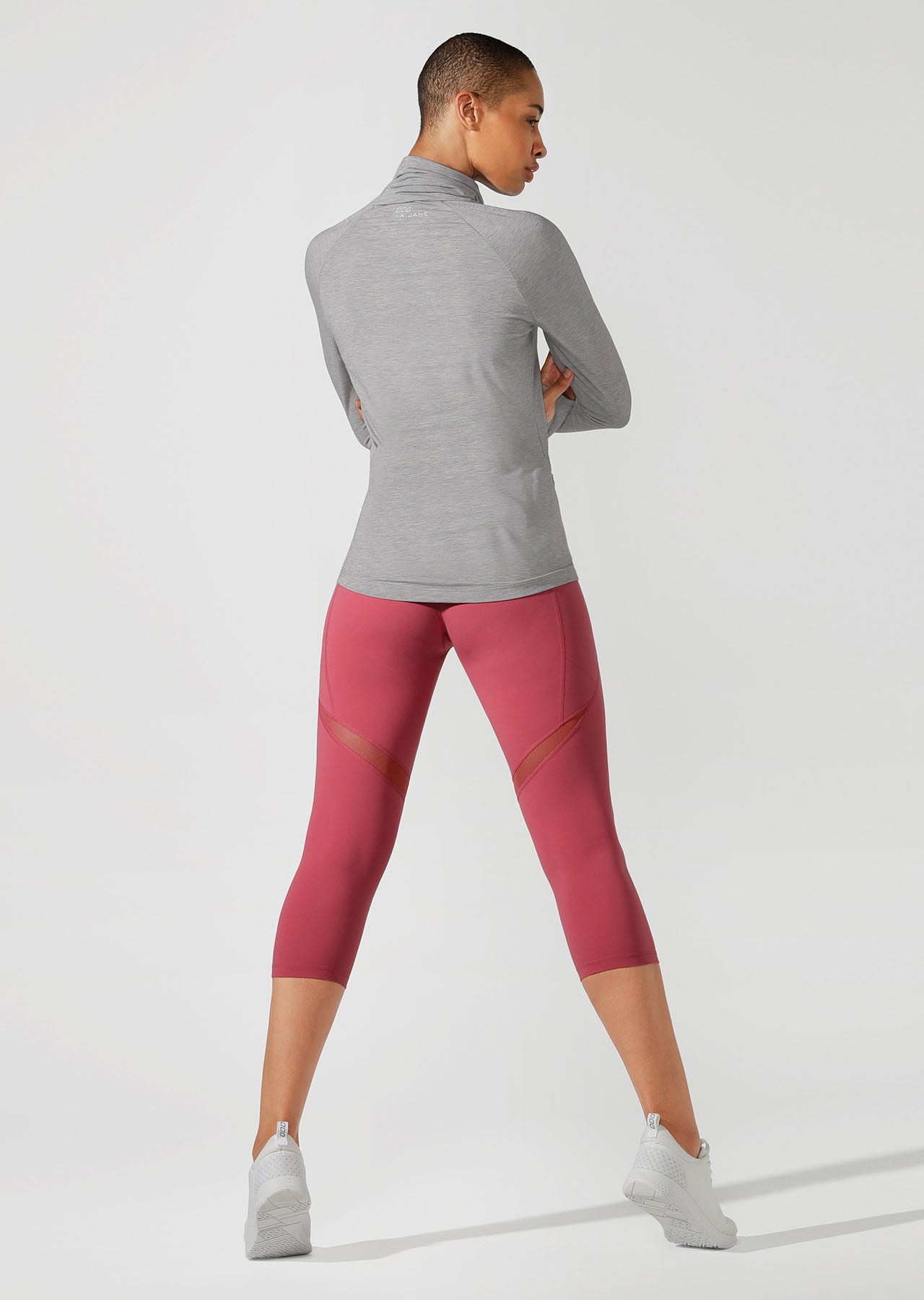 Lorna Jane Workout Active Long Sleeve Top - Nu Grey Marl