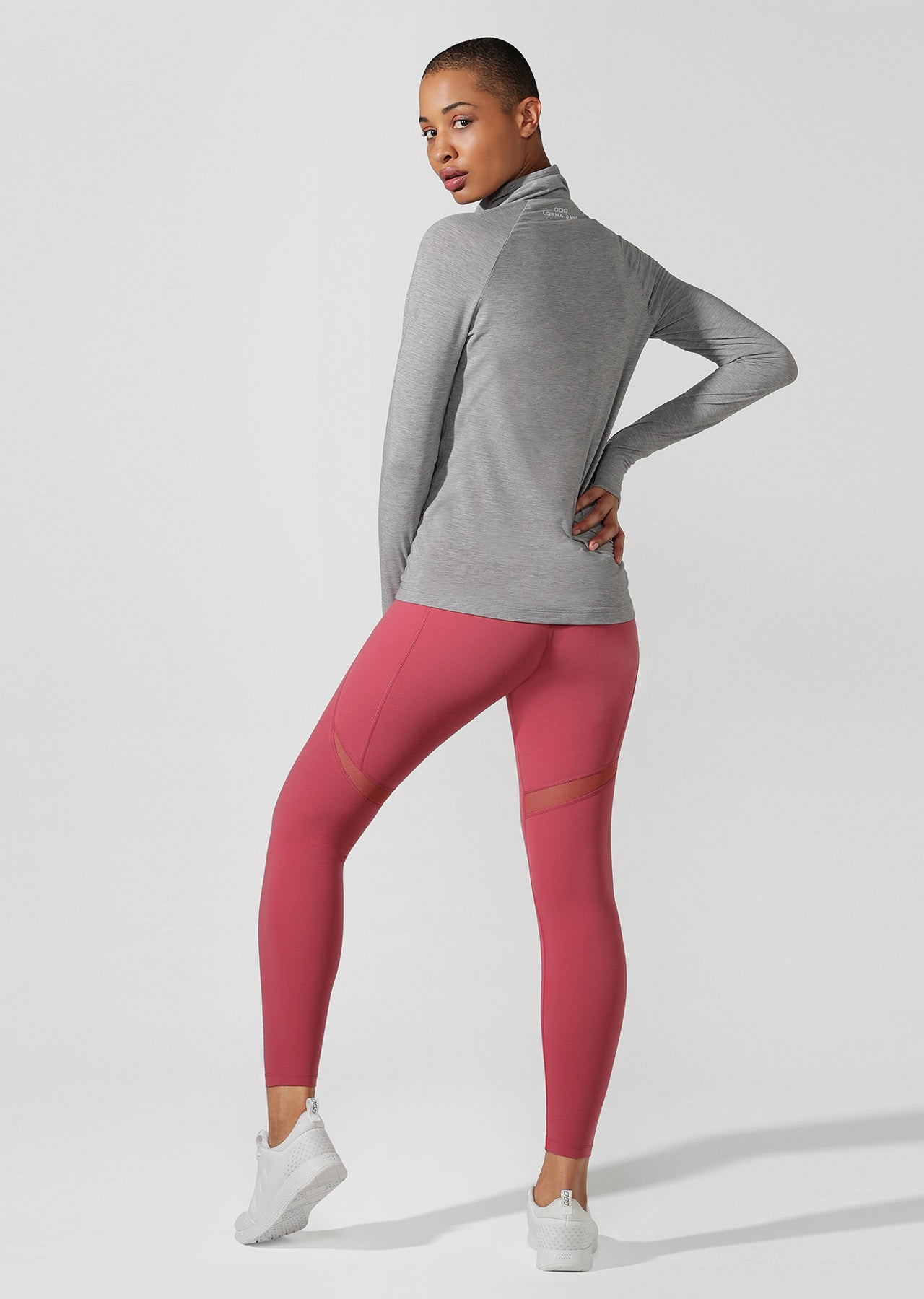 Lorna Jane Workout Active Long Sleeve Top - Nu Grey Marl