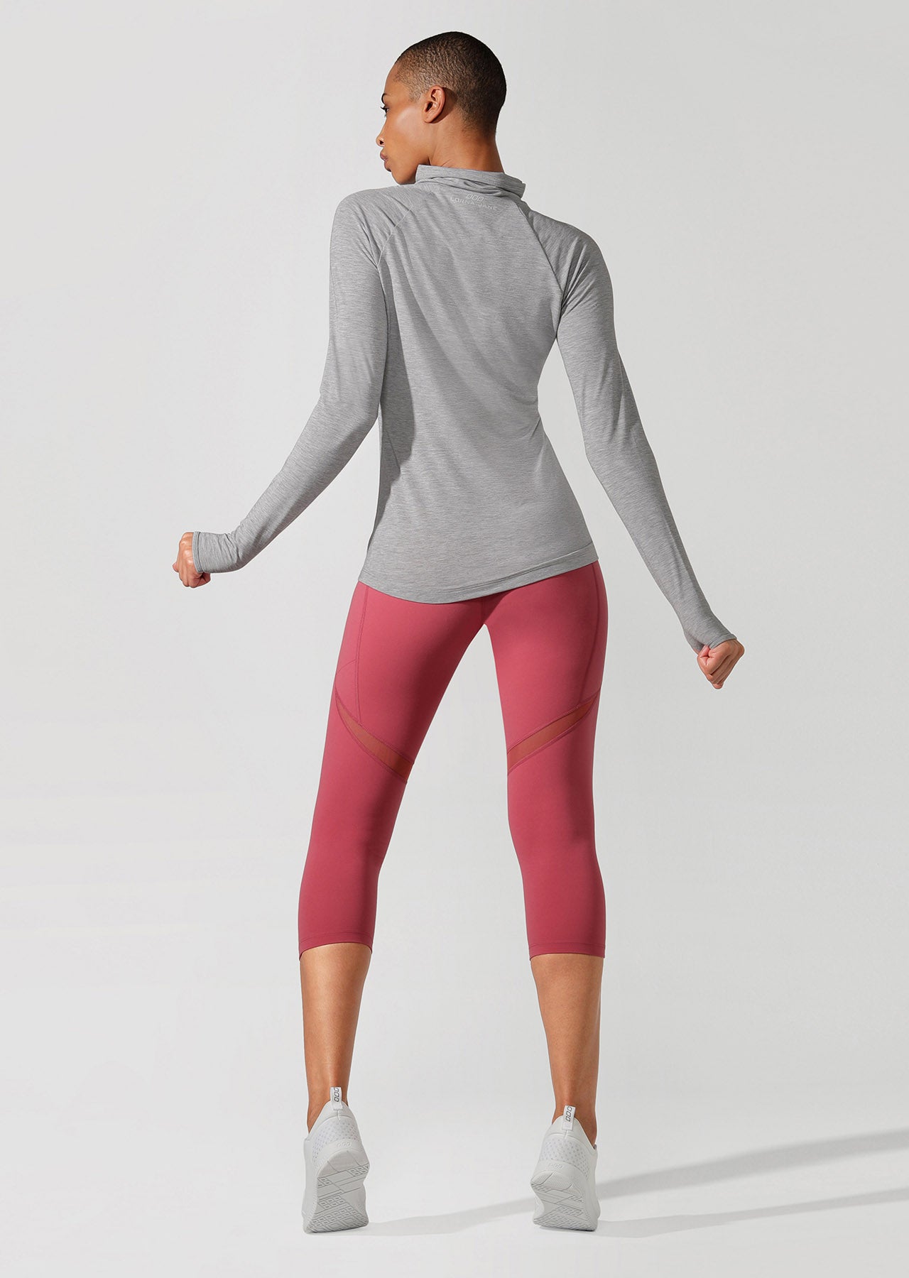 Lorna Jane Workout Active Long Sleeve Top - Nu Grey Marl