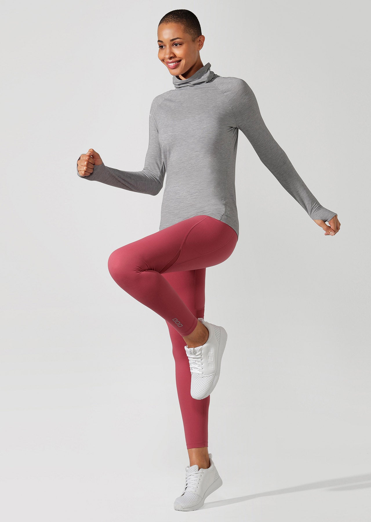 Lorna Jane Workout Active Long Sleeve Top - Nu Grey Marl