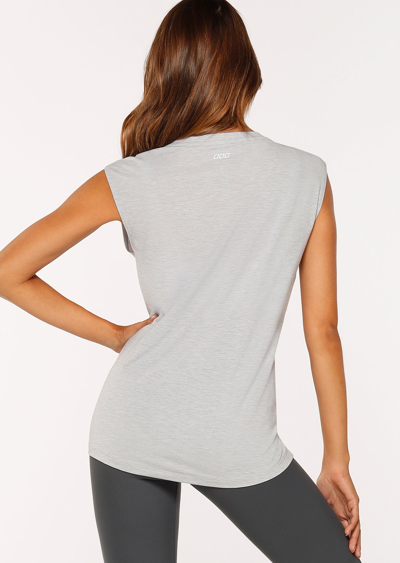 Lorna Jane Workout Active Tee - Grey Marl