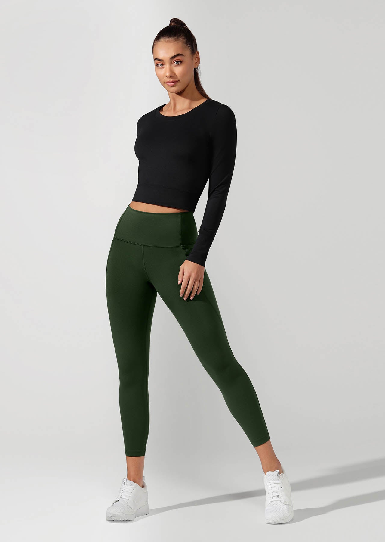 Lorna Jane Workout Bare Minimum Cropped Top - Black