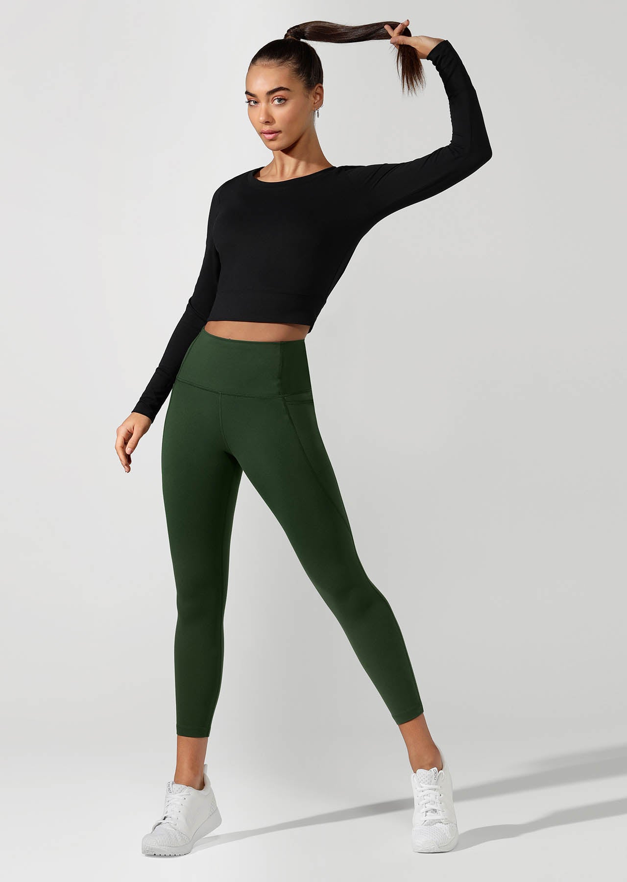 Lorna Jane Workout Bare Minimum Cropped Top - Black