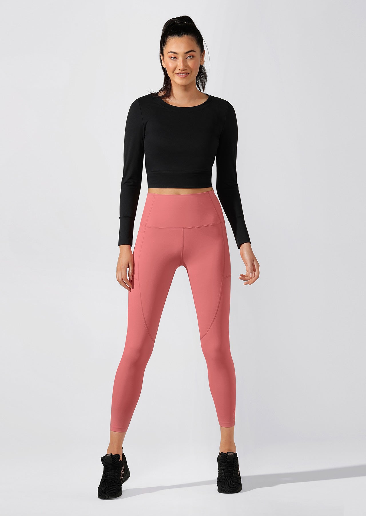 Lorna Jane Workout Bare Minimum Cropped Top - Black