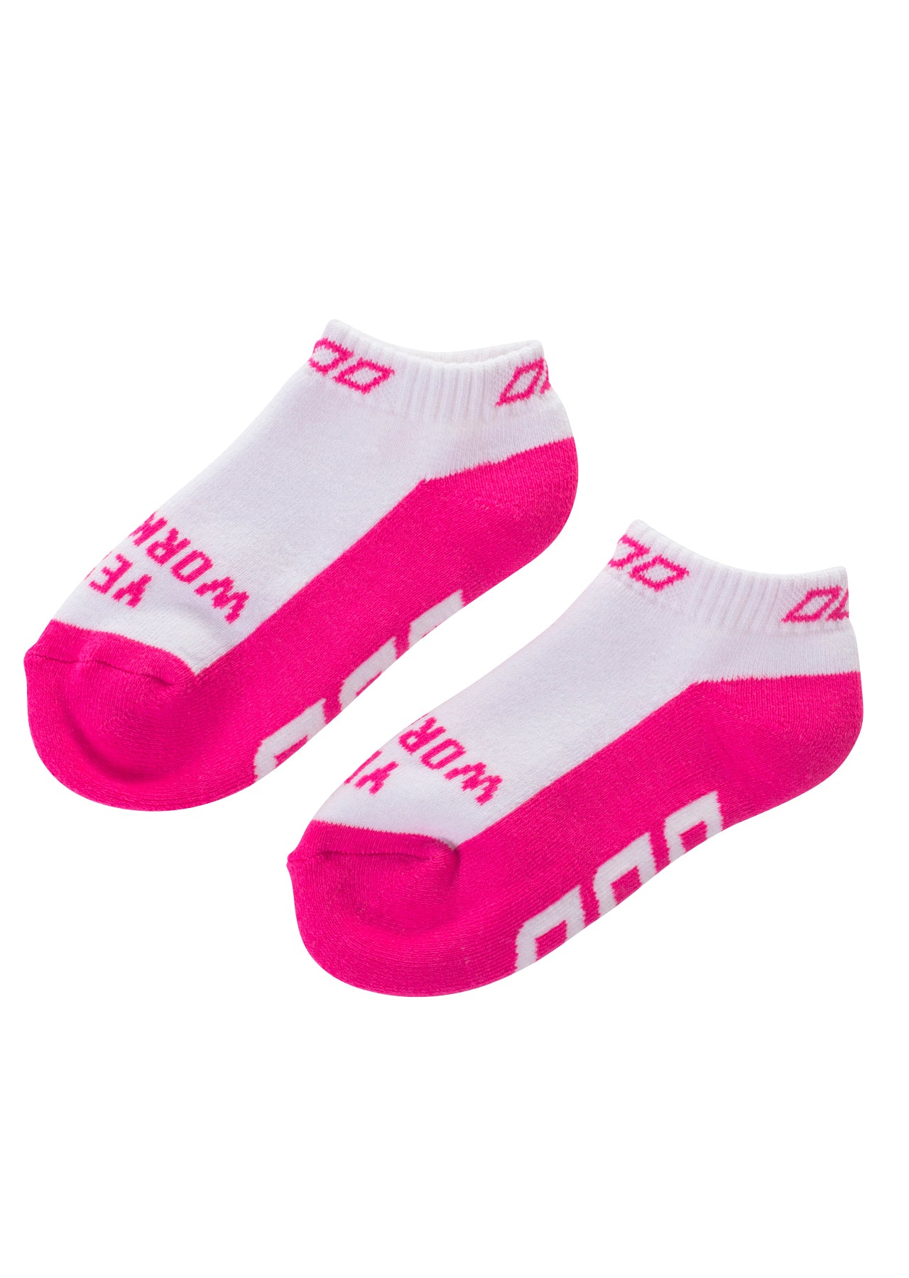 Lorna Jane Workout Iconic Sock - White/Candyland Pink