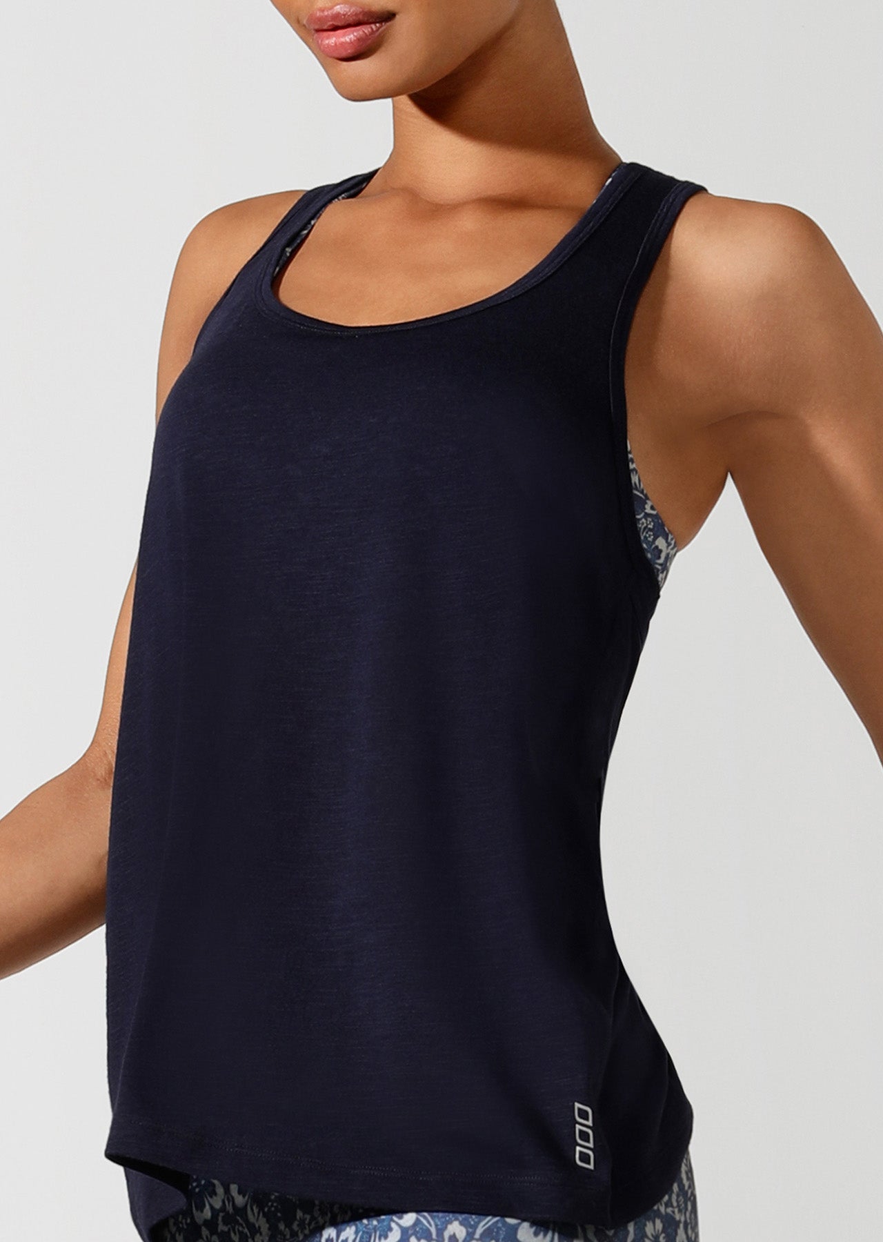 Lorna Jane Wrap Back Lifestyle Tank - French Navy