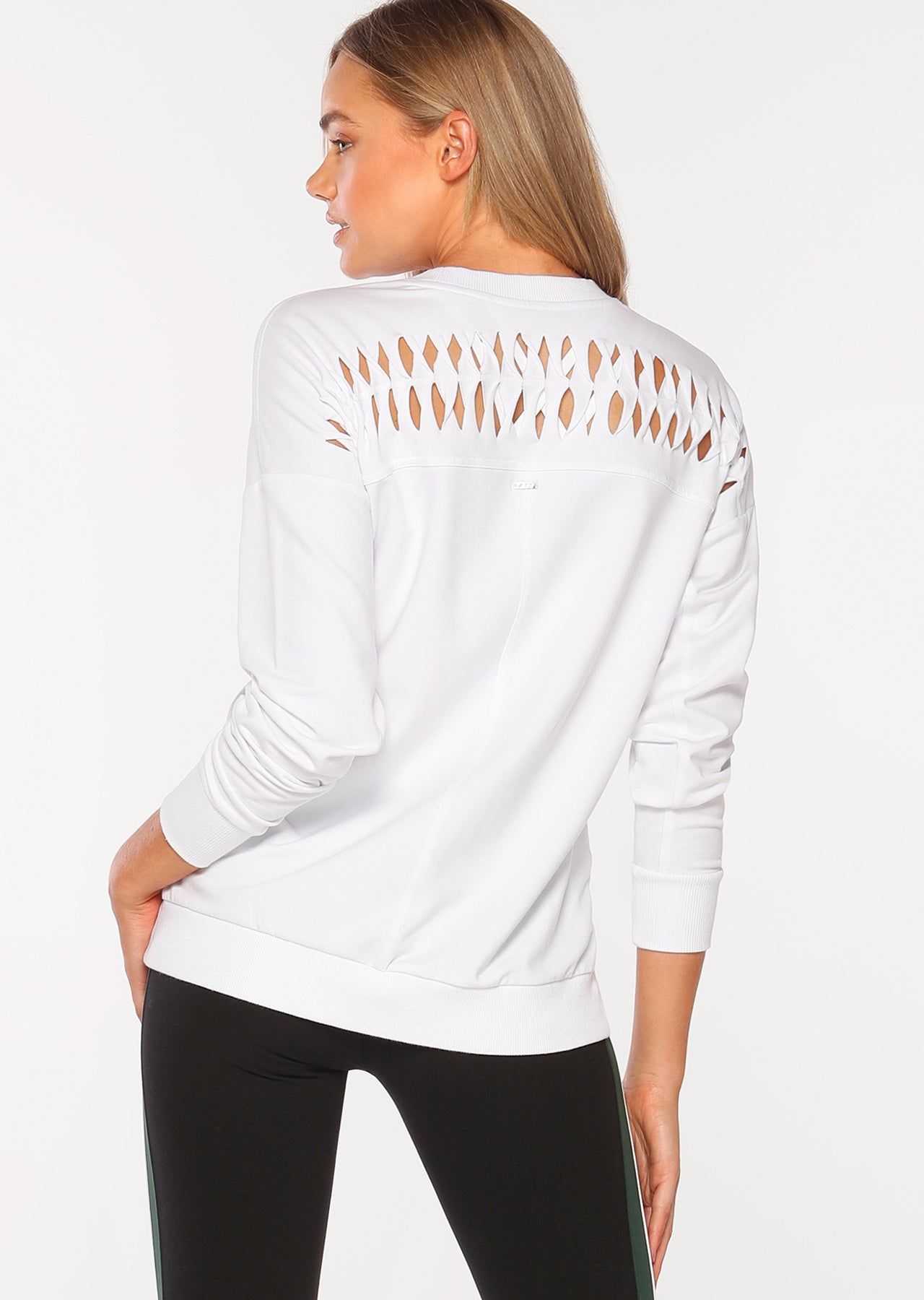 Lorna Jane Xena Slouch Sweat - White