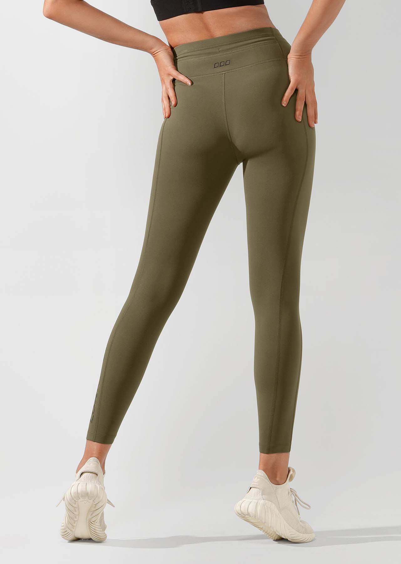 Lorna Jane Yasmin Core Ankle Biter Tight - Pale Olive