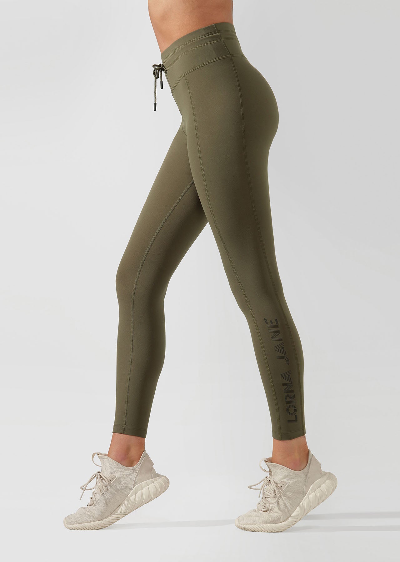 Lorna Jane Yasmin Core Ankle Biter Tight - Pale Olive