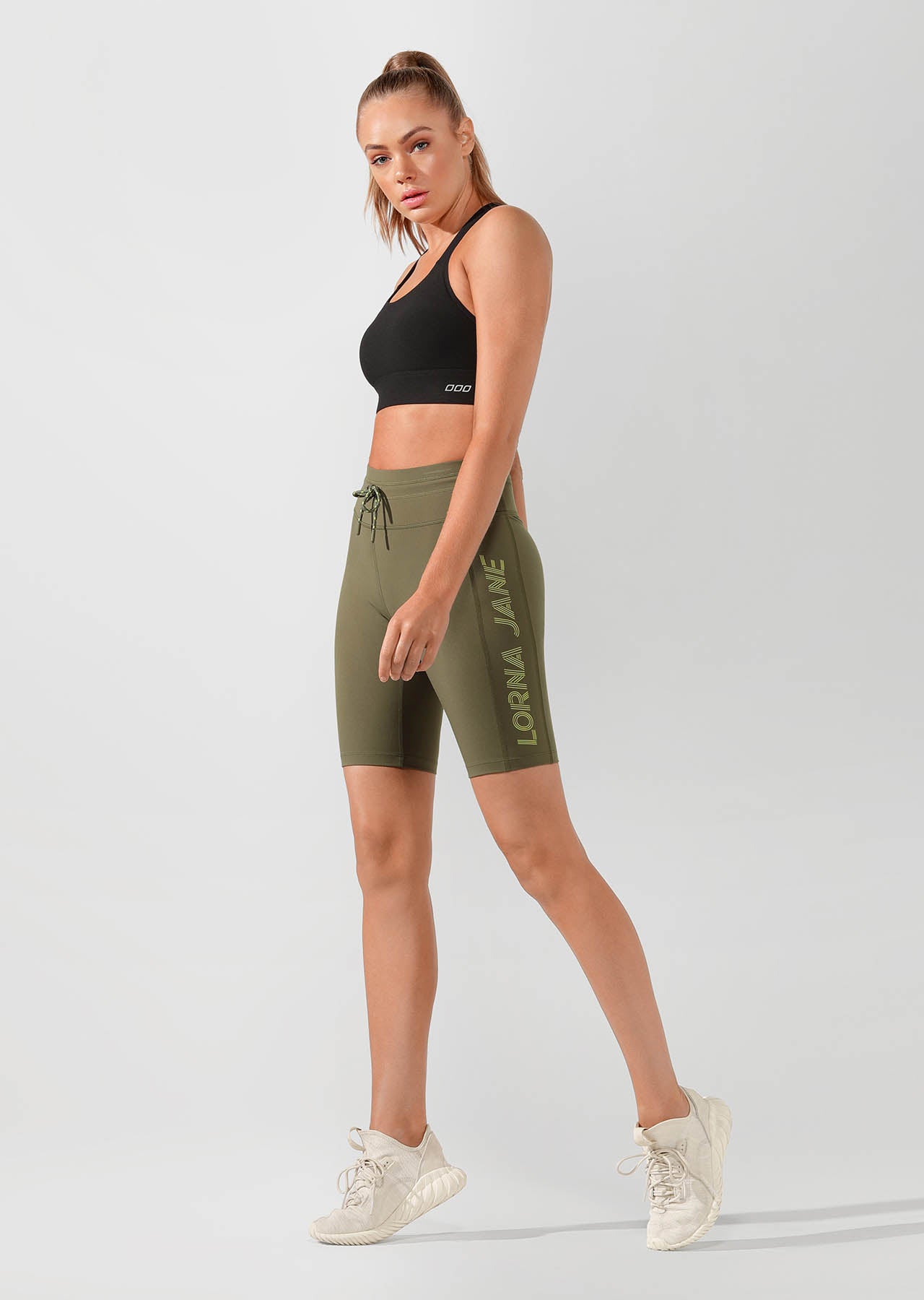 Lorna Jane Yasmin Core Short Tight - Pale Olive