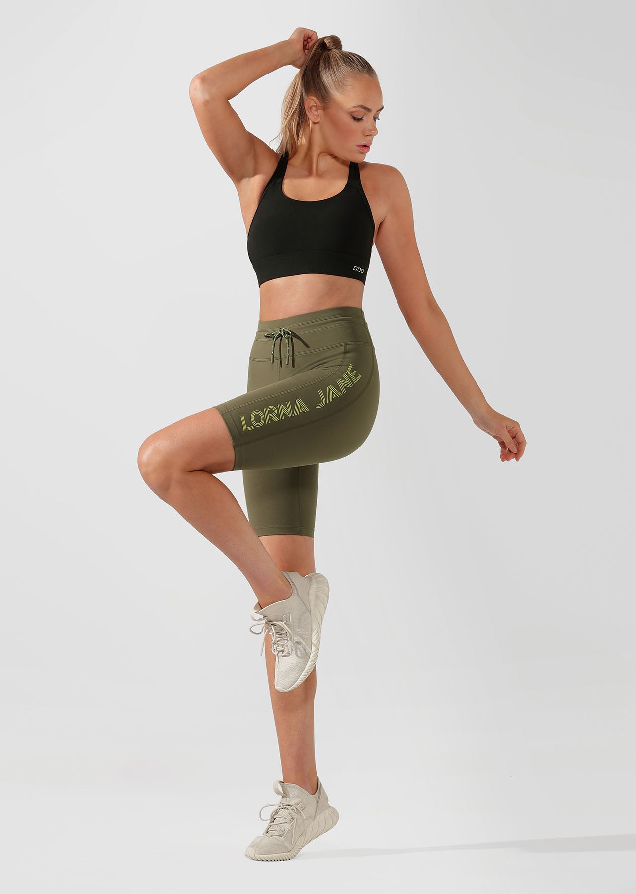 Lorna Jane Yasmin Core Short Tight - Pale Olive