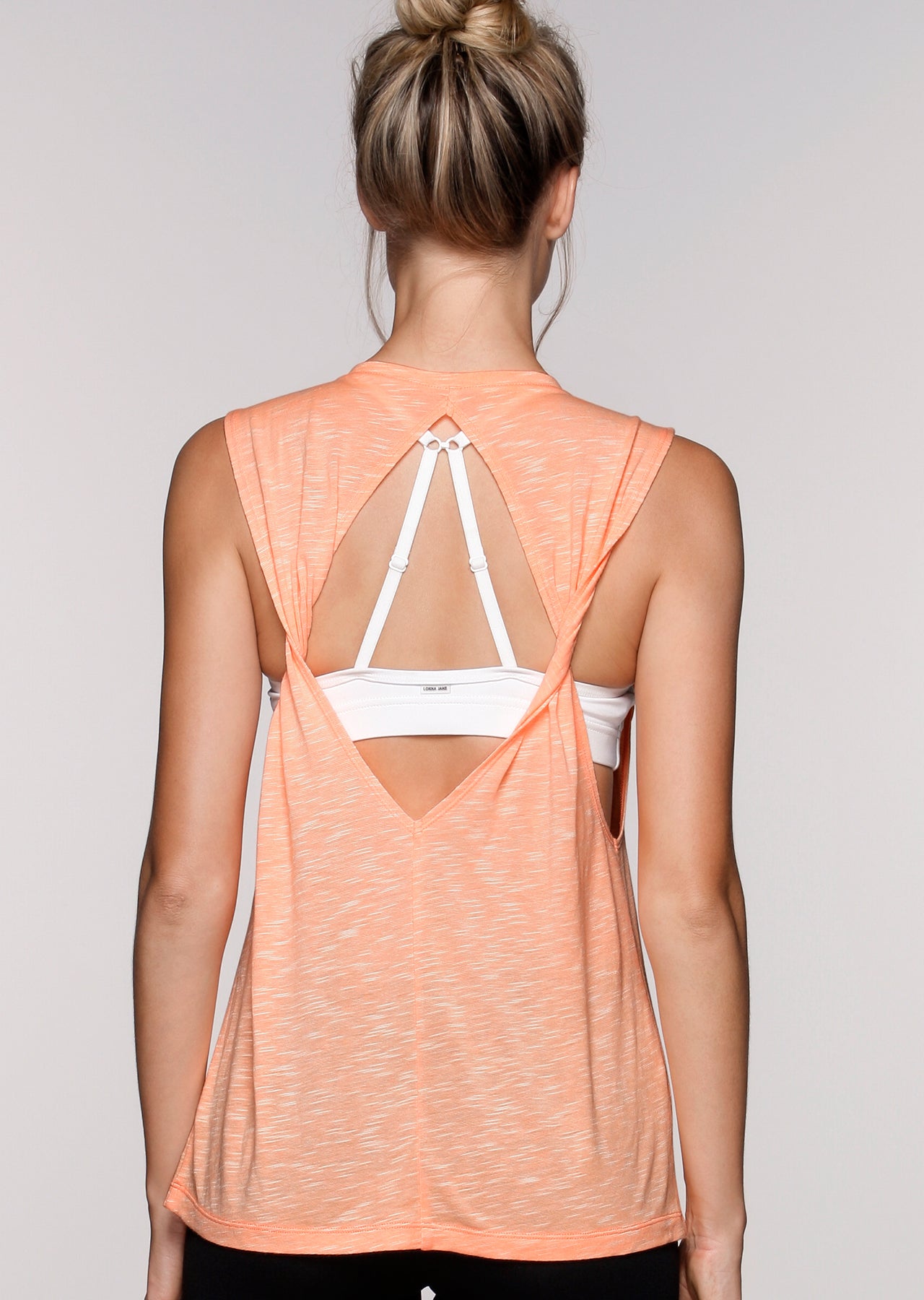 Lorna Jane Yoga Is The New BlackTank - Hot Apricot Marl