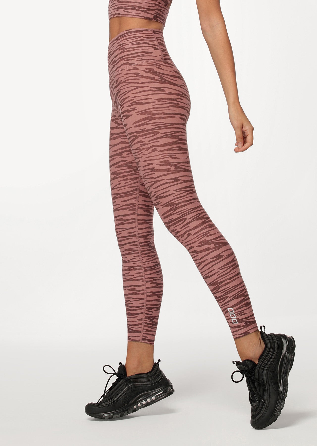 Lorna Jane Zebra Ankle Biter Leggings - Zebra Print