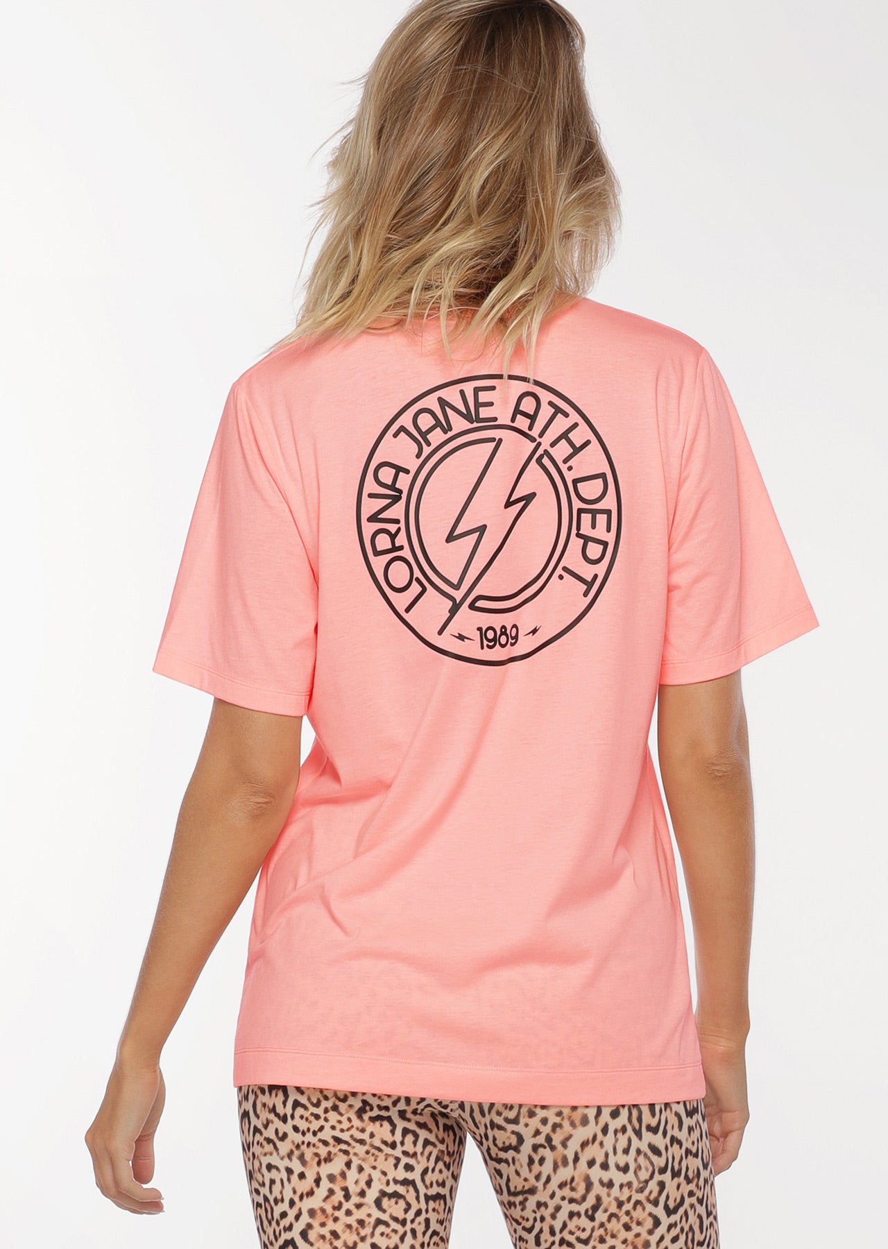 Lorna Jane Ziggy Oversized Tee - Tutu Pink