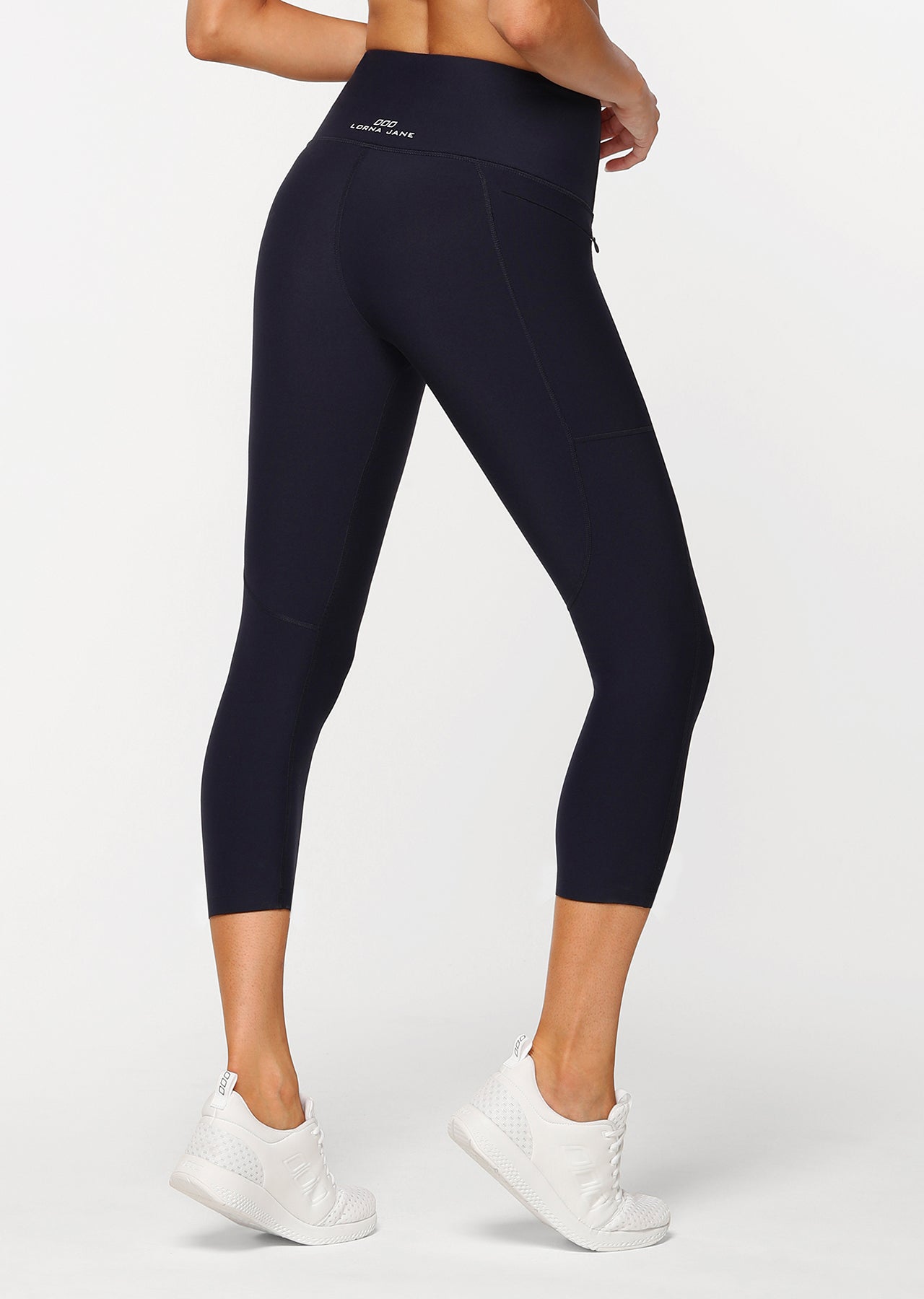 Lorna Jane Zip And Go Core 7/8 Tight - French Navy